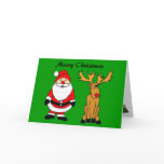 YC- Santa and Rudolph Christmas cards