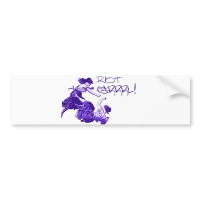Ye Olde Riot Grrrls Bumper Sticker by spyderfyngers