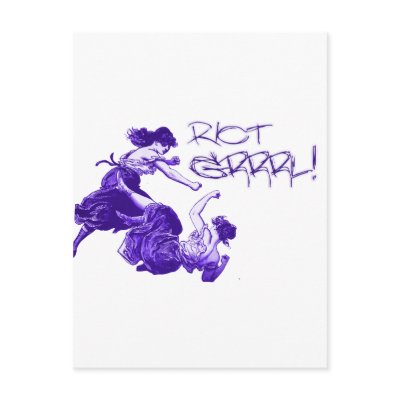 Ye Olde Riot Grrrls Postcard by spyderfyngers