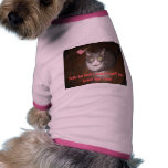 Yeah he looks sweet-until you leave the room pet clothing