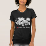 Year of The Dragon Paper Cut Dark T-Shirt