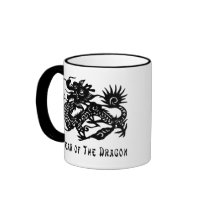 Year of The Dragon Paper Cut Gift Mugs