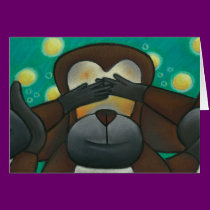 Year of the Monkey Greeting Card cards