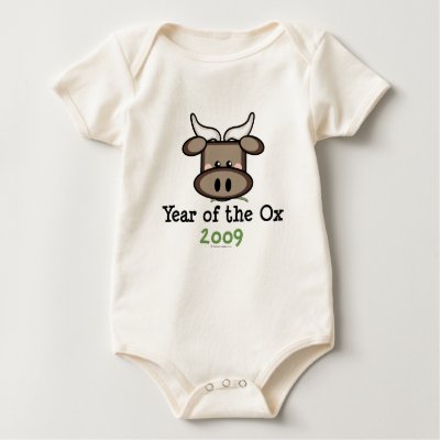 Year Of The Ox Baby Bodysuit Tshirts by HolidayTeesGifts