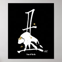 Year of the Ox - Chinese Zodiac Poster