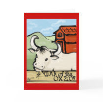 Year of the Ox Farm 2009 Greeting Cards