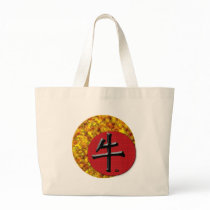 Year of the Ox: Gold and Red Canvas Bags