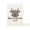 Year Of The Ox Greeting Card