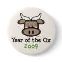 Year Of The Ox Pin buttons
