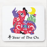 Year of The Ox T-Shirt & Gifts Mouse Pads