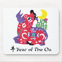 Year of The Ox T-Shirt & Gifts Mouse Pads