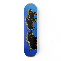 Year Of The Pig-Black Boar Symbol Skateboard