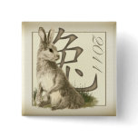 Year of the Rabbit 2011 Square Button