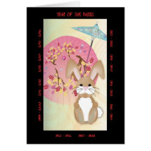 Year of the Rabbit Card