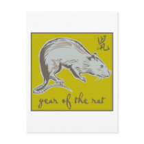 Year Of The Rat Post Card