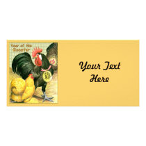 Year of the Rooster Medallion Photo Greeting Card