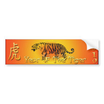 Year Of The Tiger 2010 Bumper Sticker