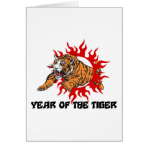 Year of The Tiger Greeting Cards