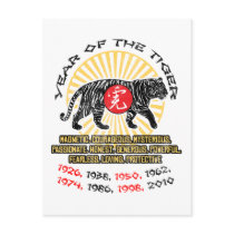 Year of the Tiger Qualities Postcards