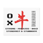 Years of The Ox Gifts Post Cards