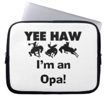 Yee Haw I'm an Opa T-shirts and Gifts Computer Sleeves