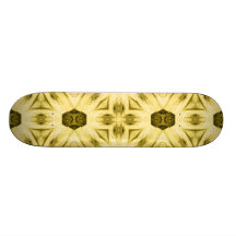 Yellow abstract Pattern Custom Skate Board