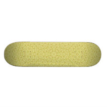 Yellow Abstract Pattern Skate Deck
