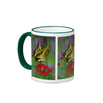 Yellow and Black Butterfly Coffee Mug