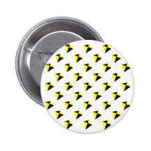 Yellow and Black Diamond Kites Pattern Pin