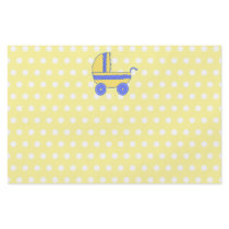Yellow and Blue Baby Stroller. Flyer Design