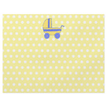 Yellow and Blue Baby Stroller. Full Color Flyer