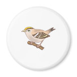 yellow and brown chickadee refrigerator magnets