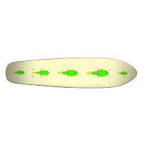 Yellow and Green Bird. Parakeet Custom Skateboard