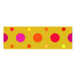 Yellow and Pink Polka Dots business cards