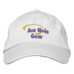 Yellow and Purple Ace Hole Gear Logo Embroidered embroidered hats