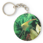yellow angel fish key chain