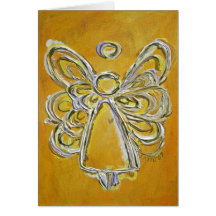 Yellow Angel Greeting Card