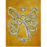 Yellow Angel Holiday Ornament photo sculptures