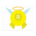 Yellow Angel Pom Pom Pal Postcard