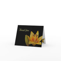 Yellow Asiatic Lily Thank You Card