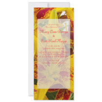 Yellow Asiatic Lily Wedding Invitation
