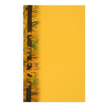 Yellow Autumn Forest Wedding Stationery Design