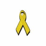 yellow awareness ribbon embroidered shirts