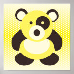 Yellow Baby Panda Bear posters