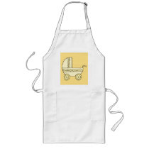 Yellow Baby Pram. Aprons