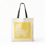 Yellow Baby Stroller. Tote Bag