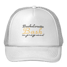 Yellow Bachelorette Bash Tshirts and Gifts Trucker Hat