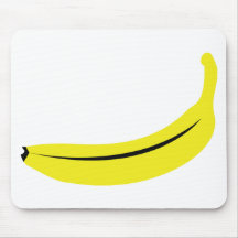yellow banana fruit mouse pads