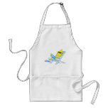 Yellow Banana Relax Sit on Beach Lounge Chair Apron