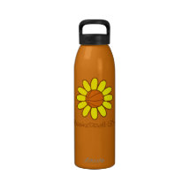 Yellow Basketball Girl Water Bottles